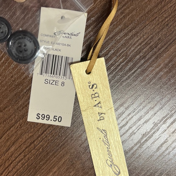 Essentials by ABS blazer black size 8 - Picture 3 of 6